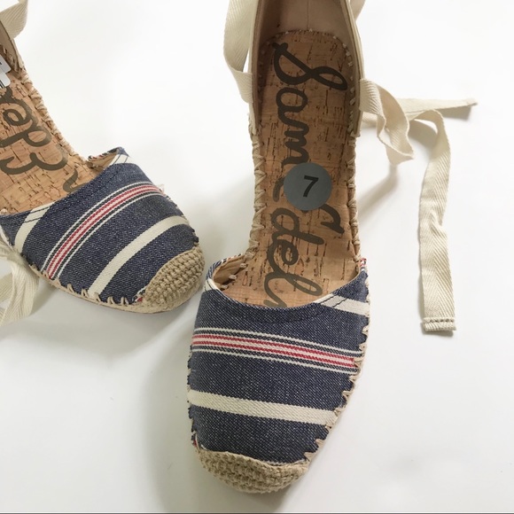 Sam Edelman Patsy Lace-up Espadrille 7 NWT - Picture 6 of 8